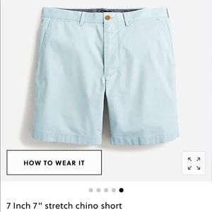 J. Crew 7 inch Chino Short